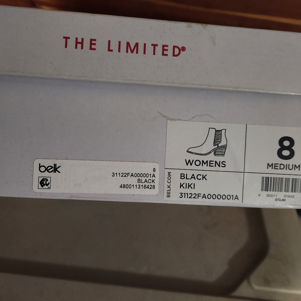 Limited black booties